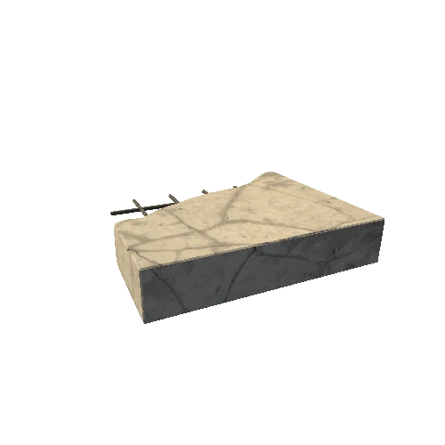 Concrete Block Broken 1 Type 1 Moveable